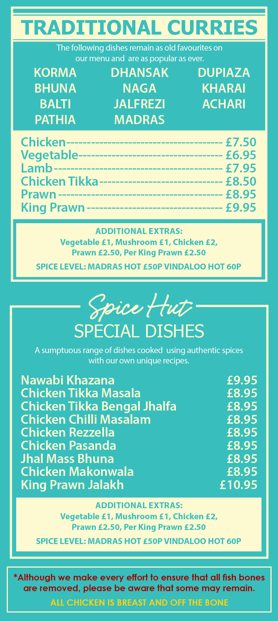 Spice Hut Halesowen Menu 2 v2